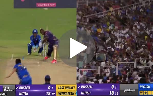 [Watch] Russell's Thunderous Six To Chawla Ignites KKR's Innings In Rain-Delayed Clash
